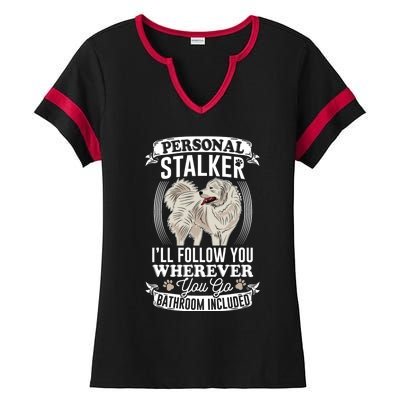 Great Pyrenees Stalker Great Pyrenees Funny Gift Great Pyrenees Gift Ladies Halftime Notch Neck Tee