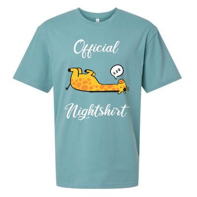 Giraffe Pet Sleepshirt Nightwear Nightshirt Sleep Pajama Sueded Cloud Jersey T-Shirt