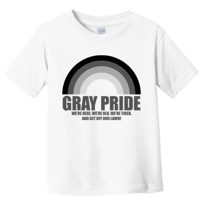Gray Pride Senior Citizen Funny LGBTQ Toddler T-Shirt