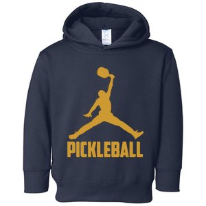 Gold Pickleball Sports Logo Toddler Hoodie