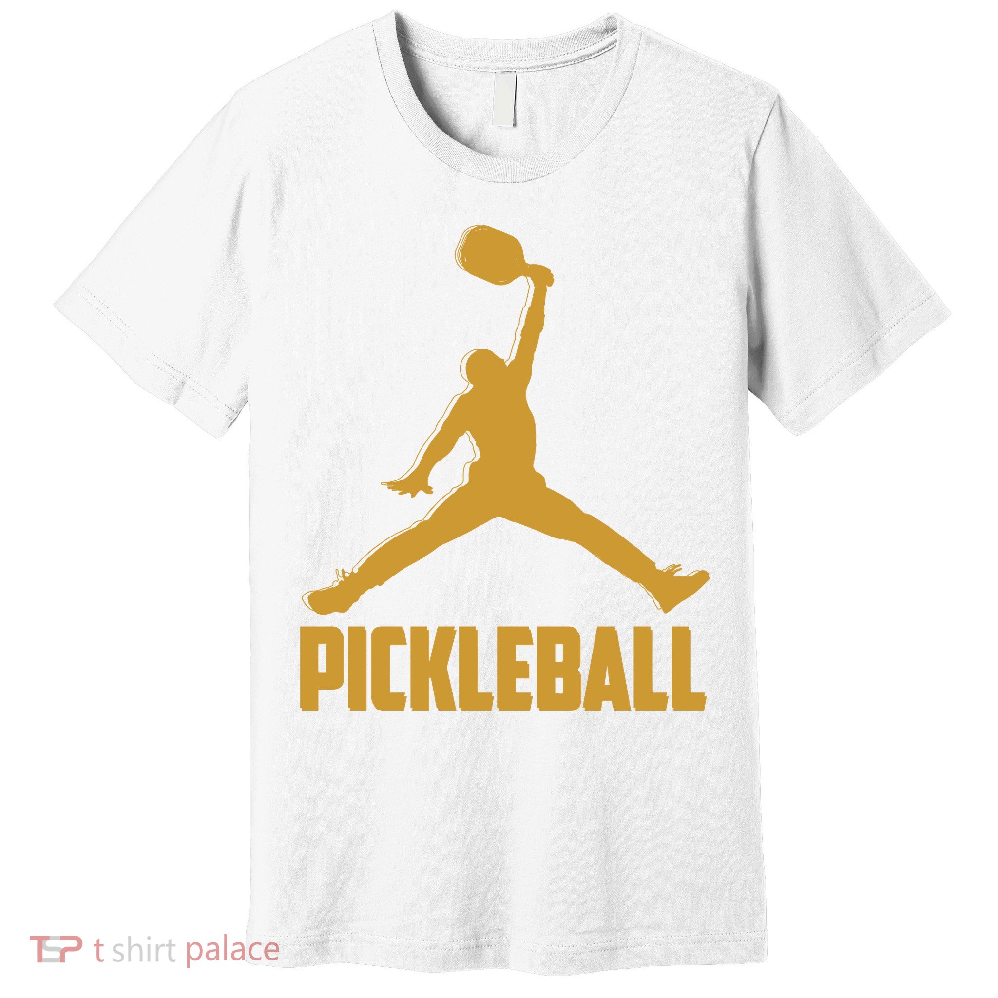 Gold Pickleball Sports Logo Premium T-Shirt