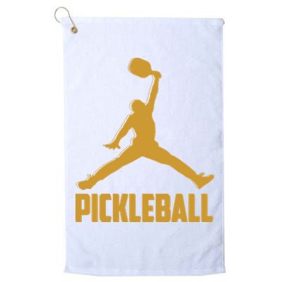 Gold Pickleball Sports Logo Golf Towel