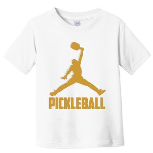 Gold Pickleball Sports Logo Toddler T-Shirt