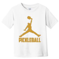 Gold Pickleball Sports Logo Toddler T-Shirt