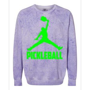 Green Pickleball Sports Logo Colorblast Crewneck Sweatshirt