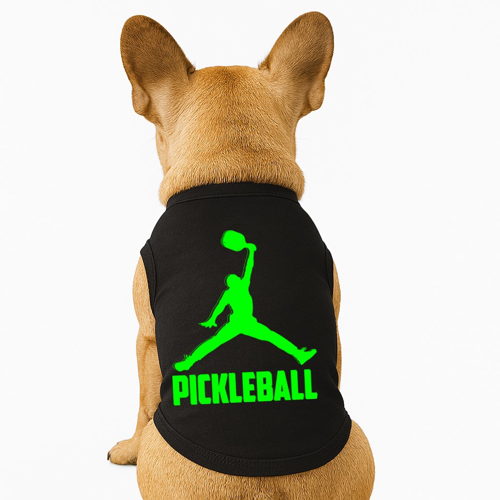 Green Pickleball Sports Logo Doggie Tank