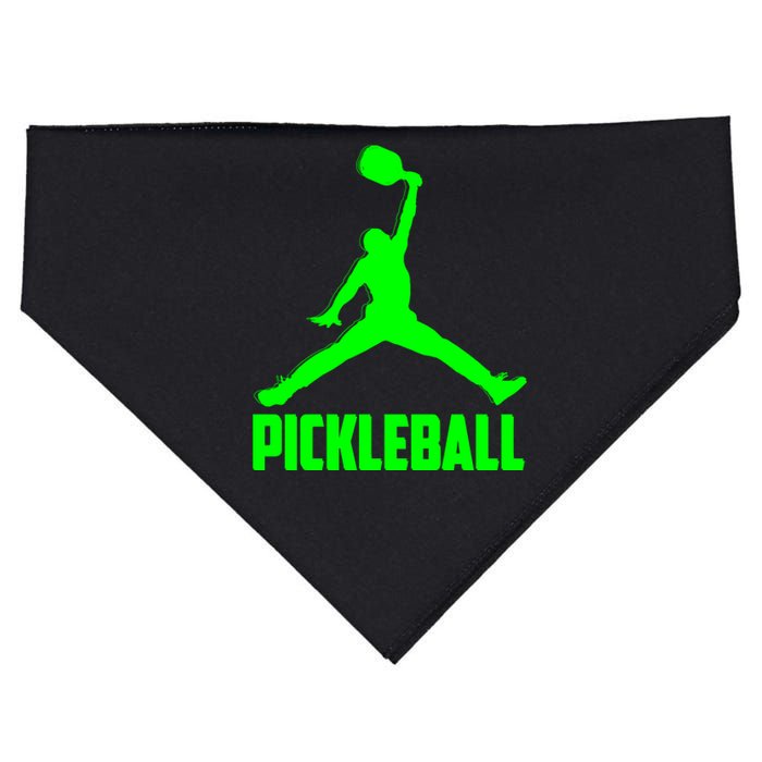 Green Pickleball Sports Logo USA-Made Doggie Bandana