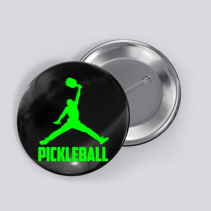 Green Pickleball Sports Logo Button