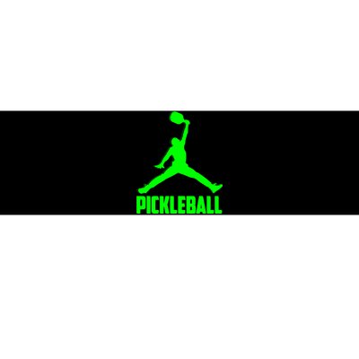 Green Pickleball Sports Logo Bumper Sticker