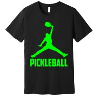 Green Pickleball Sports Logo Premium T-Shirt