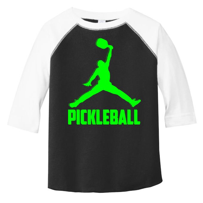 Green Pickleball Sports Logo Toddler Fine Jersey T-Shirt