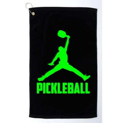 Green Pickleball Sports Logo Platinum Collection Golf Towel