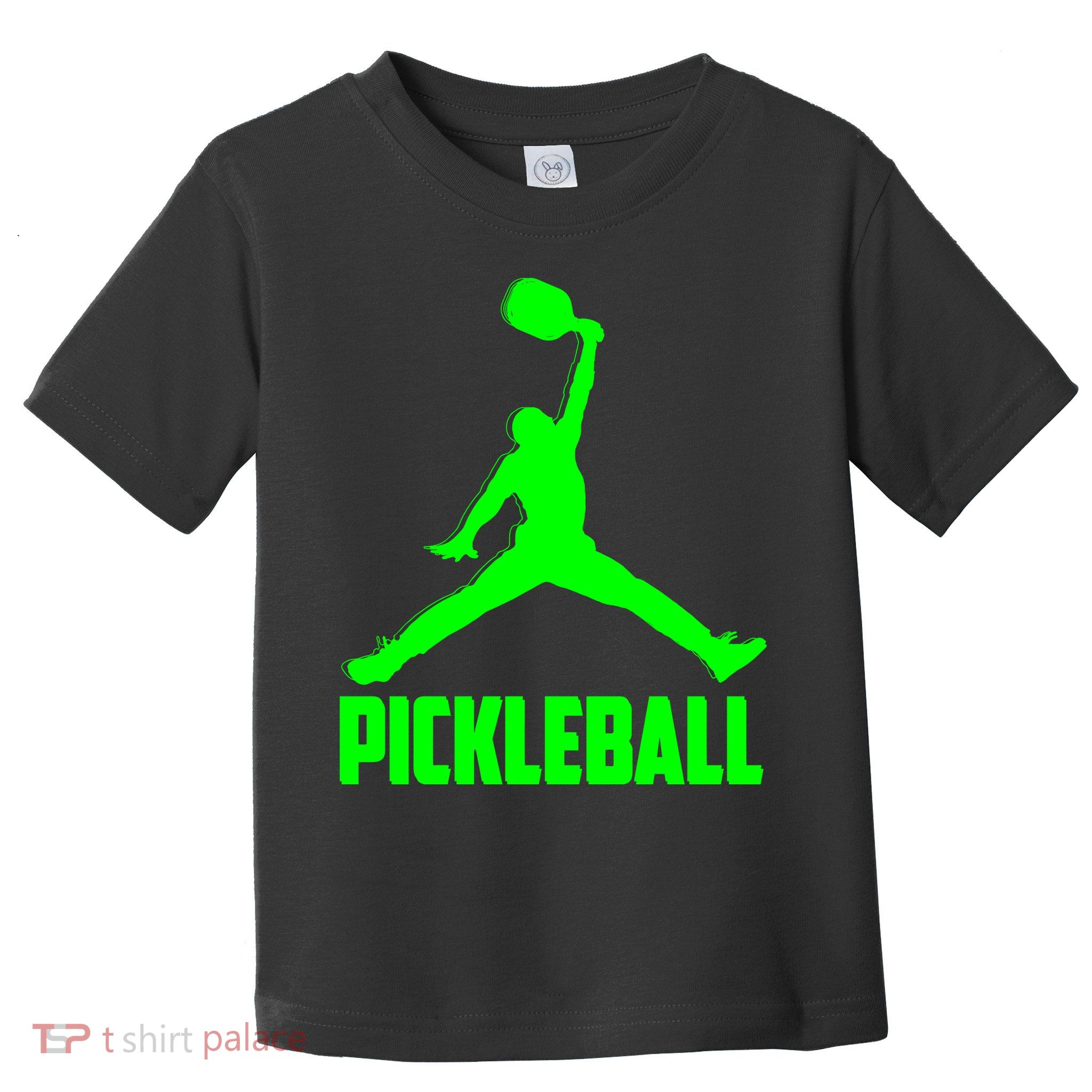 Green Pickleball Sports Logo Toddler T-Shirt