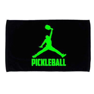 Green Pickleball Sports Logo Microfiber Hand Towel