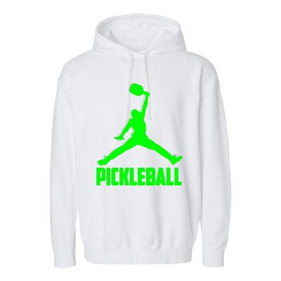 Green Pickleball Sports Logo Garment-Dyed Fleece Hoodie