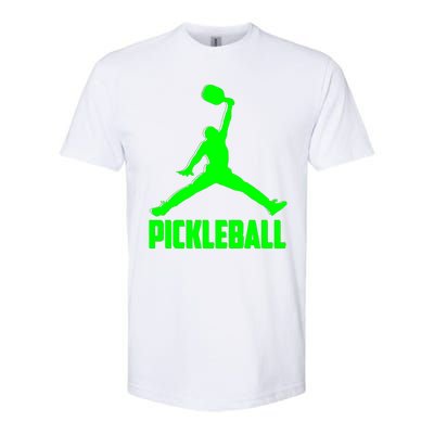 Green Pickleball Sports Logo Softstyle® CVC T-Shirt