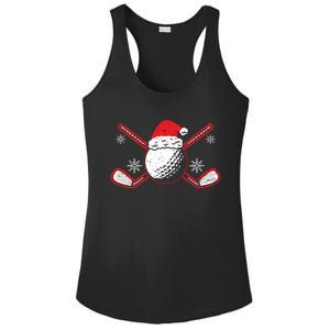 Golf Player Sport Lover Golfer Merry Xmas Christmas Day Gift Ladies PosiCharge Competitor Racerback Tank