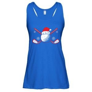 Golf Player Sport Lover Golfer Merry Xmas Christmas Day Gift Ladies Essential Flowy Tank