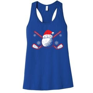 Golf Player Sport Lover Golfer Merry Xmas Christmas Day Gift Women's Racerback Tank