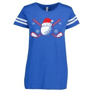 Golf Player Sport Lover Golfer Merry Xmas Christmas Day Gift Enza Ladies Jersey Football T-Shirt