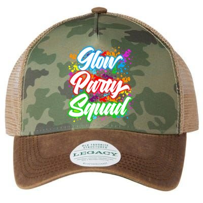 Glow Party Squad Neon Legacy Tie Dye Trucker Hat