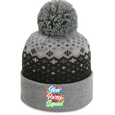 Glow Party Squad Neon The Baniff Cuffed Pom Beanie