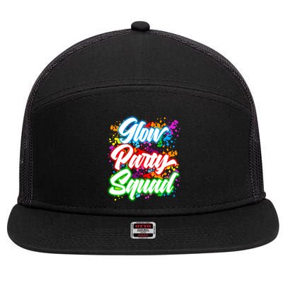 Glow Party Squad Neon 7 Panel Mesh Trucker Snapback Hat