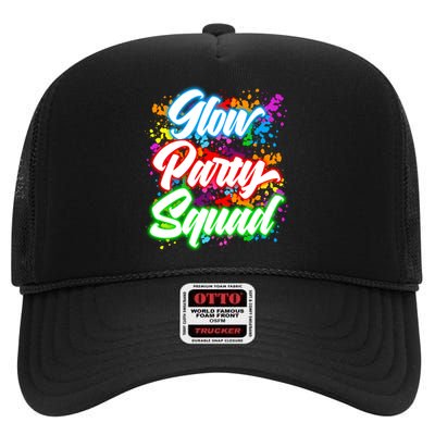 Glow Party Squad Neon High Crown Mesh Back Trucker Hat