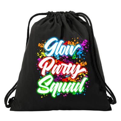 Glow Party Squad Neon Drawstring Bag