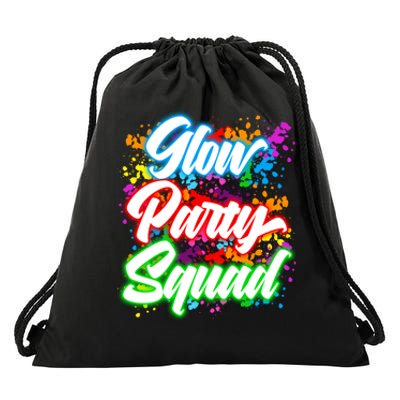 Glow Party Squad Neon Drawstring Bag