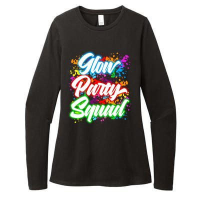 Glow Party Squad Neon Womens CVC Long Sleeve Shirt