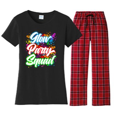 Glow Party Squad Neon Women's Flannel Pajama Set