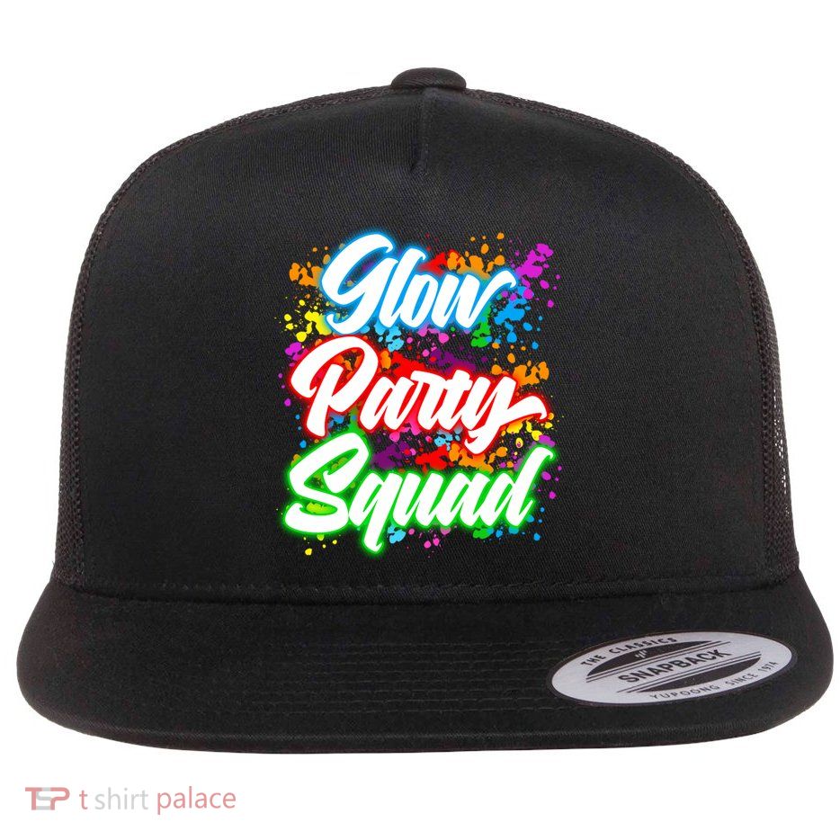 Glow Party Squad Neon Flatbill Hat