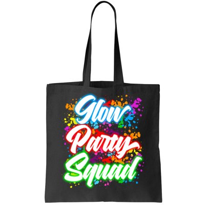 Glow Party Squad Neon Tote Bag