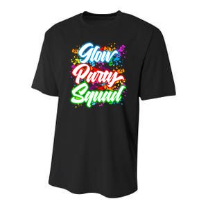 Glow Party Squad Neon Youth Performance Sprint T-Shirt