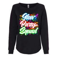 Glow Party Squad Neon Womens California Wash Sweatshirt