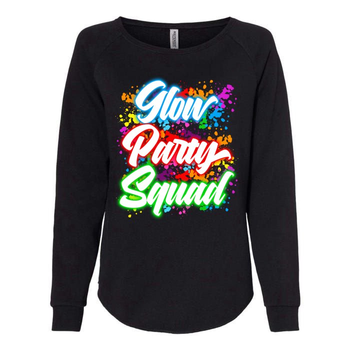 Glow Party Squad Neon Womens California Wash Sweatshirt