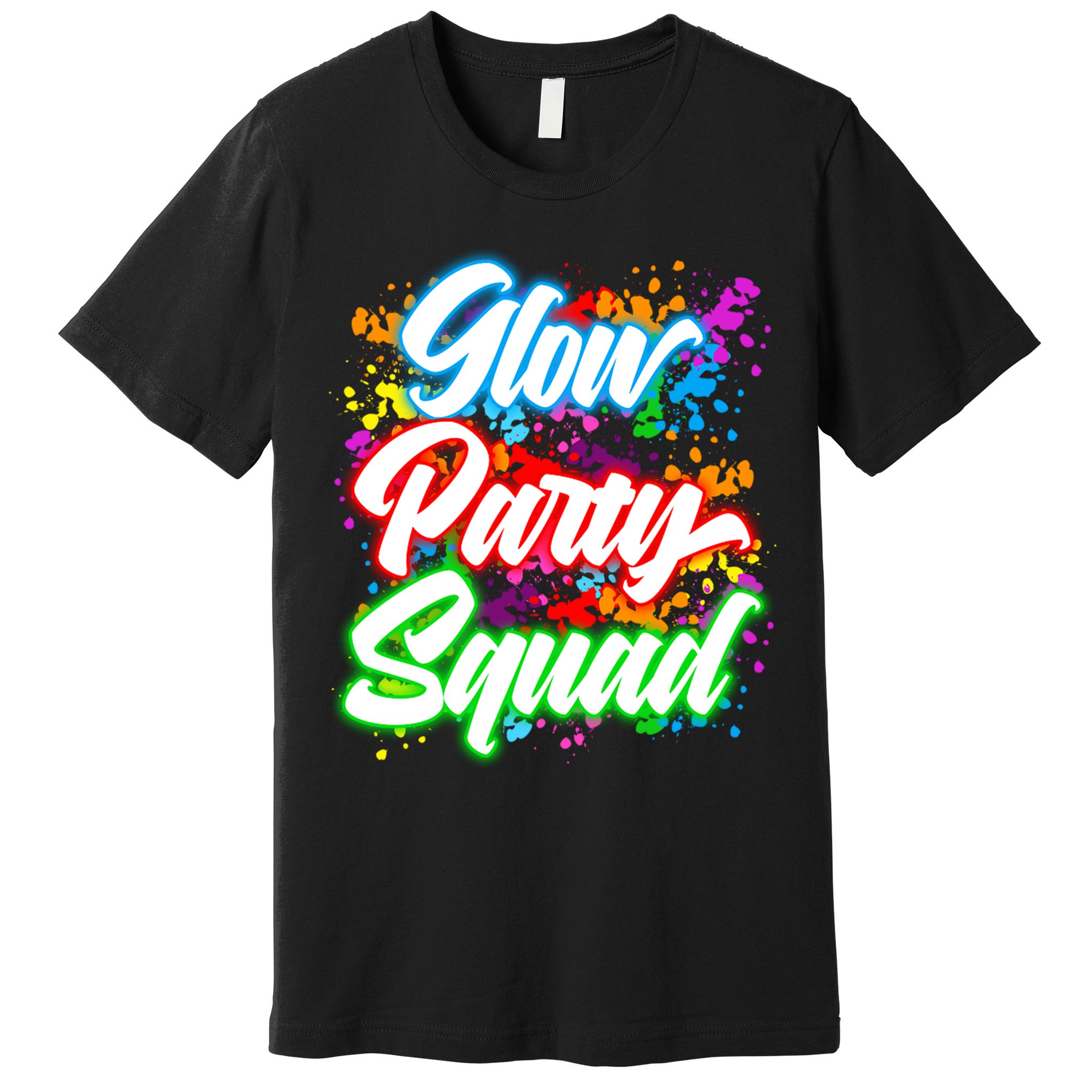 Glow Party Squad Neon Premium T-Shirt