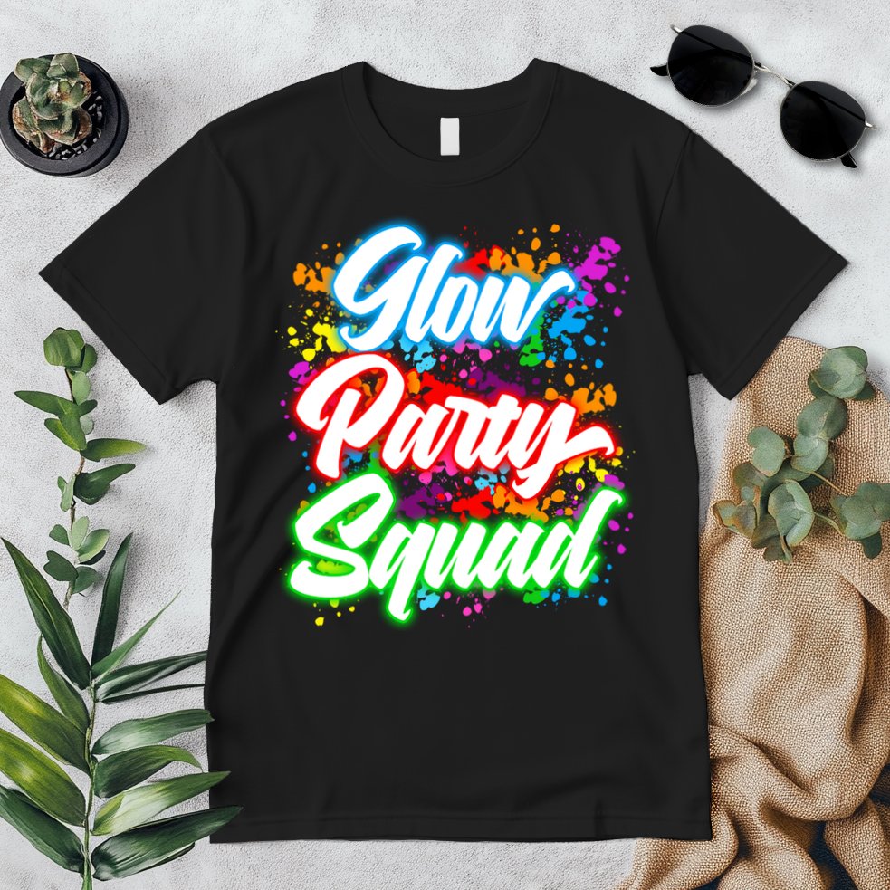 Glow Party Squad Neon Premium T-Shirt