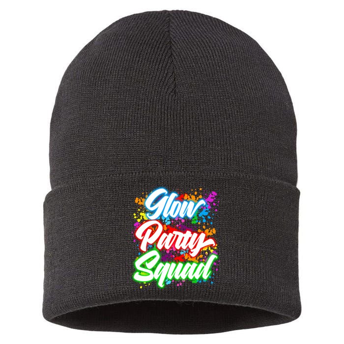 Glow Party Squad Neon Sustainable Knit Beanie