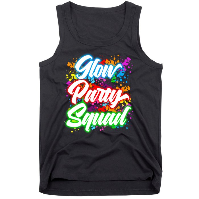 Glow Party Squad Neon Tank Top