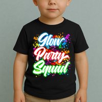 Glow Party Squad Neon Toddler T-Shirt