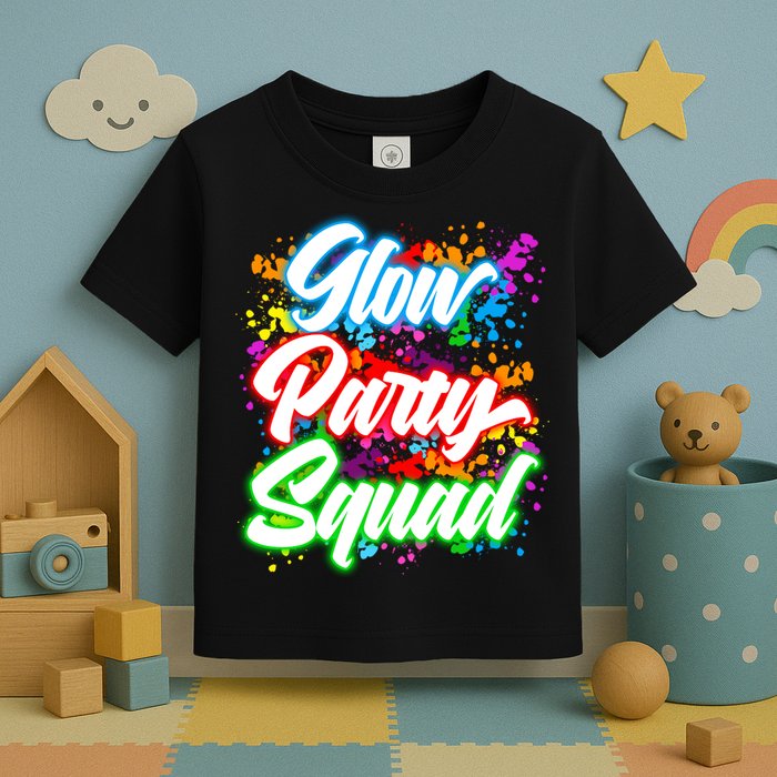 Glow Party Squad Neon Toddler T-Shirt