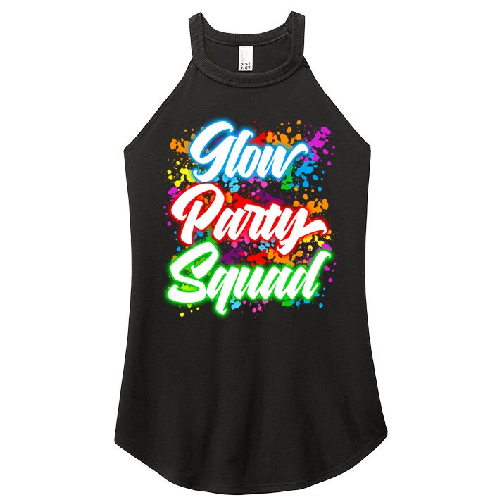 Glow Party Squad Neon Women's Perfect Tri Rocker Tank