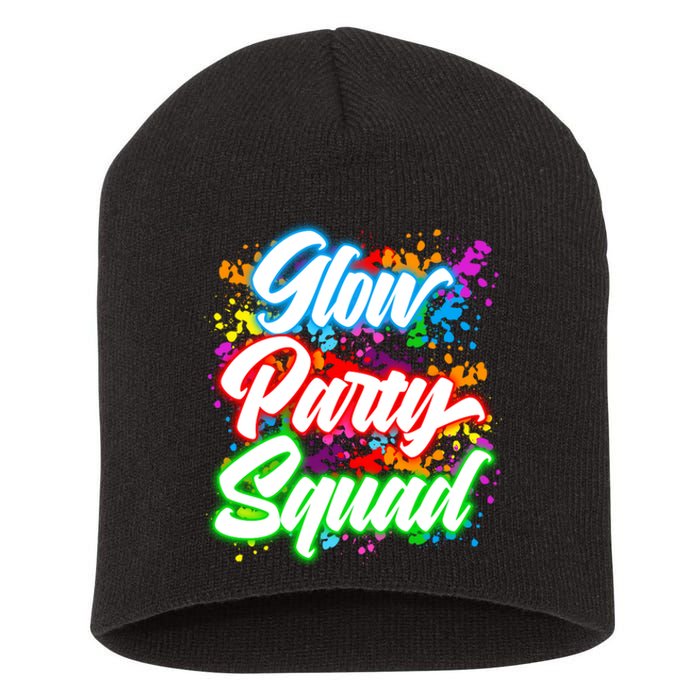 Glow Party Squad Neon Short Acrylic Beanie