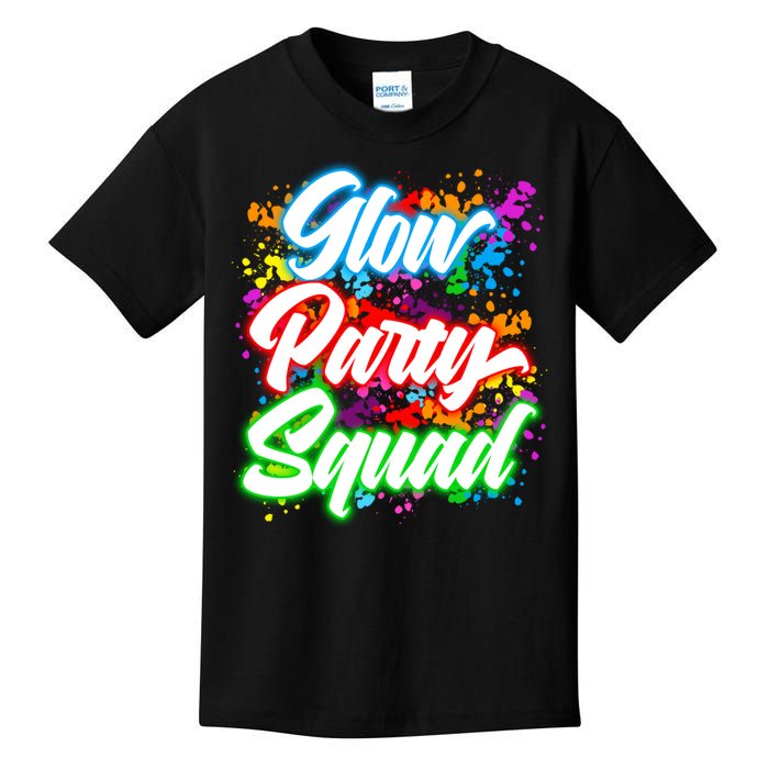 Glow Party Squad Neon Kids T-Shirt