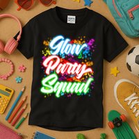 Glow Party Squad Neon Kids T-Shirt