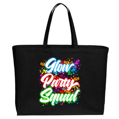 Glow Party Squad Neon Cotton Canvas Jumbo Tote