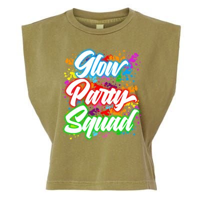 Glow Party Squad Neon Garment-Dyed Women's Muscle Tee