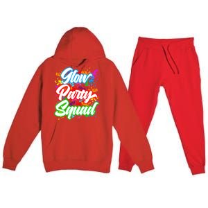 Glow Party Squad Neon Premium Hooded Sweatsuit Set